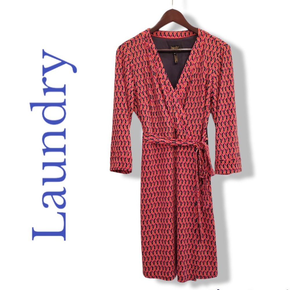 Laundry Faux Wrap Dress